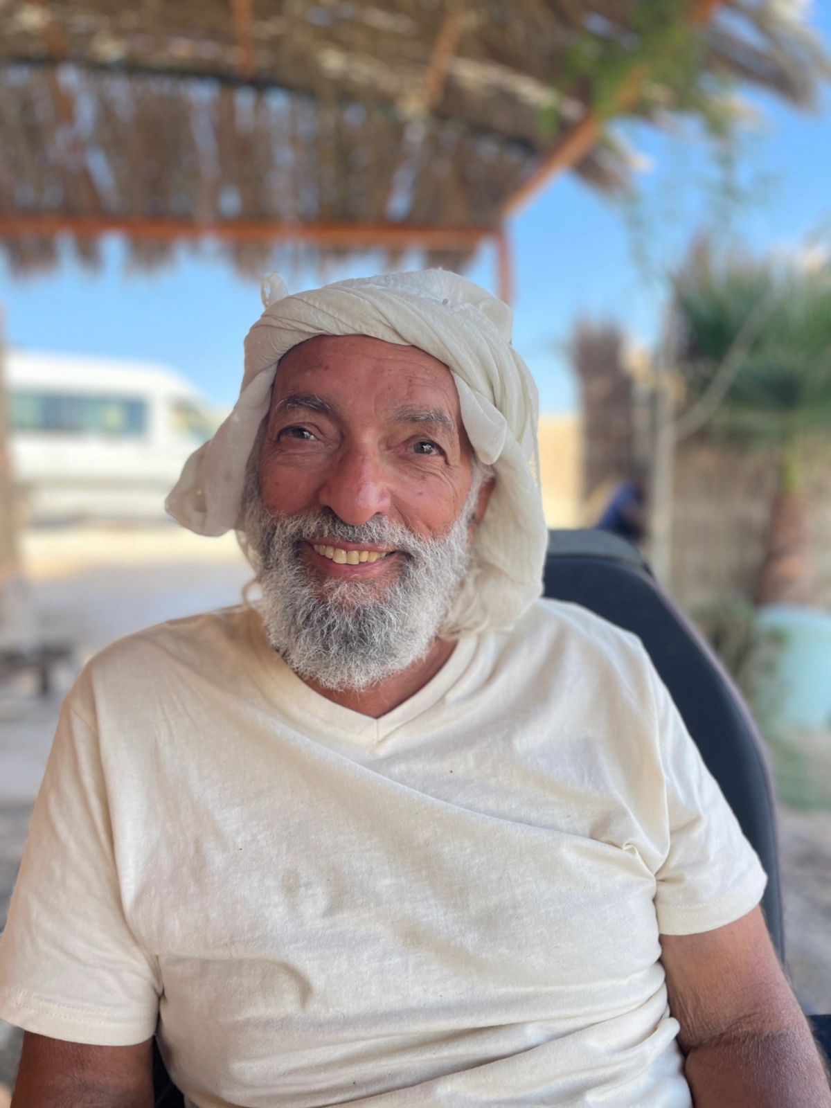 Yaron at the Rashayda Bedouin camp