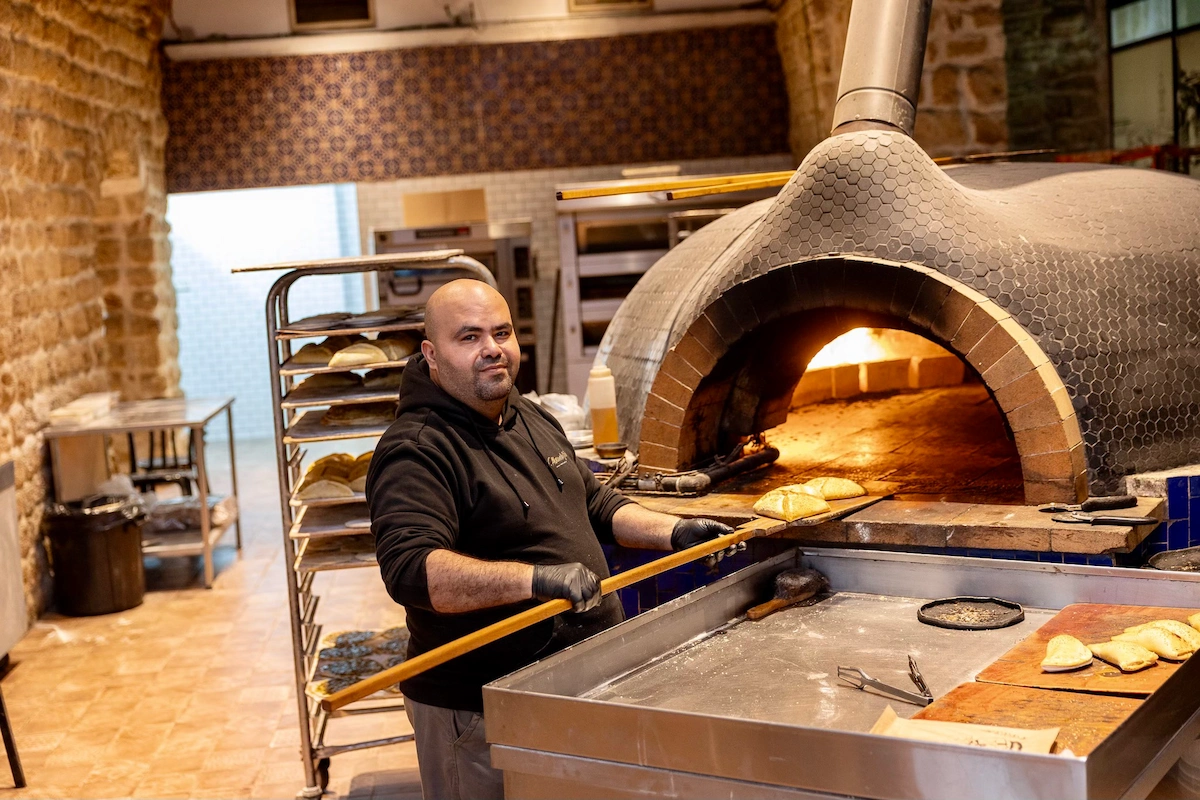 Baker at Abulafia Bakery in Jaffa