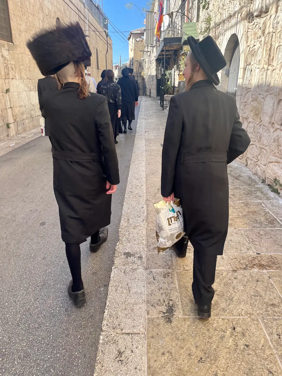 Hasidic man in the Old City of Jerusalem