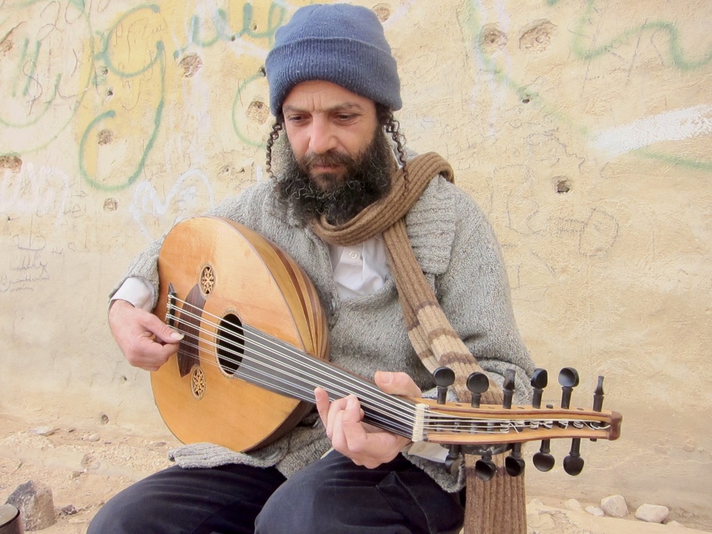 Eyal playing oud