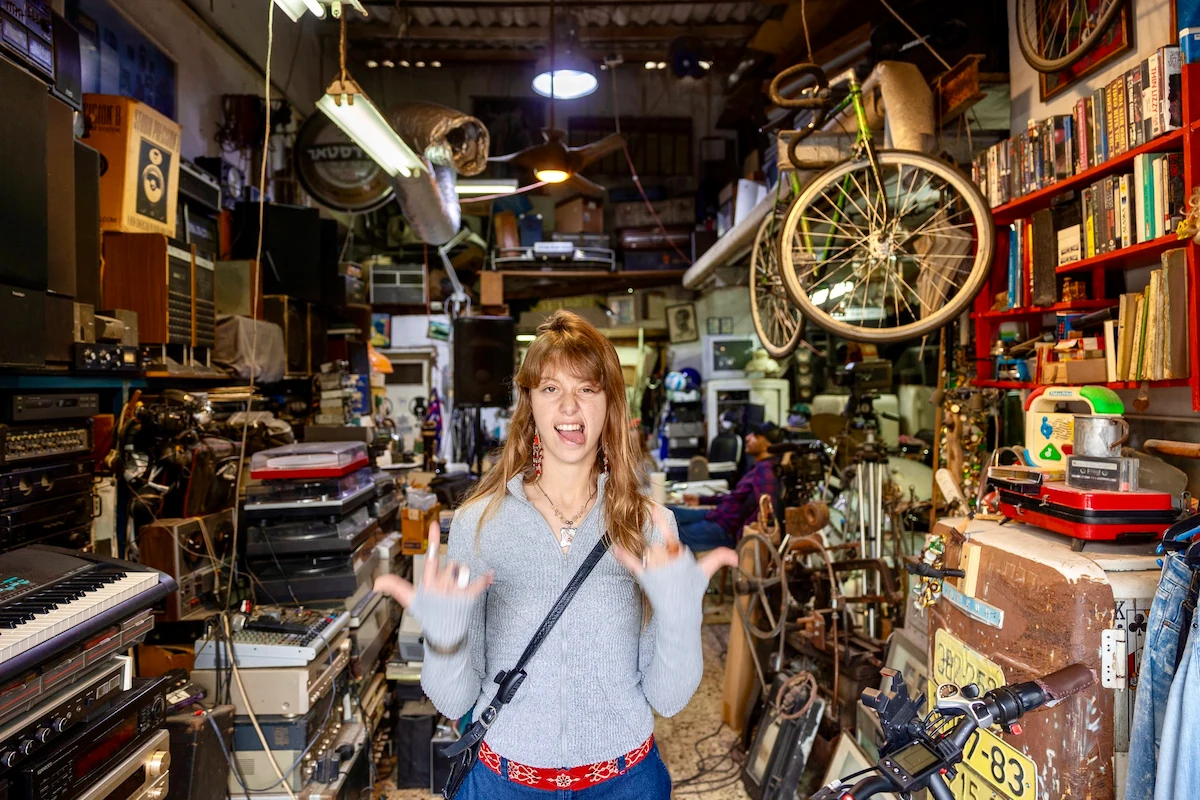 Woman in the flea market, Shuk HaPishpeshim, Jaffa