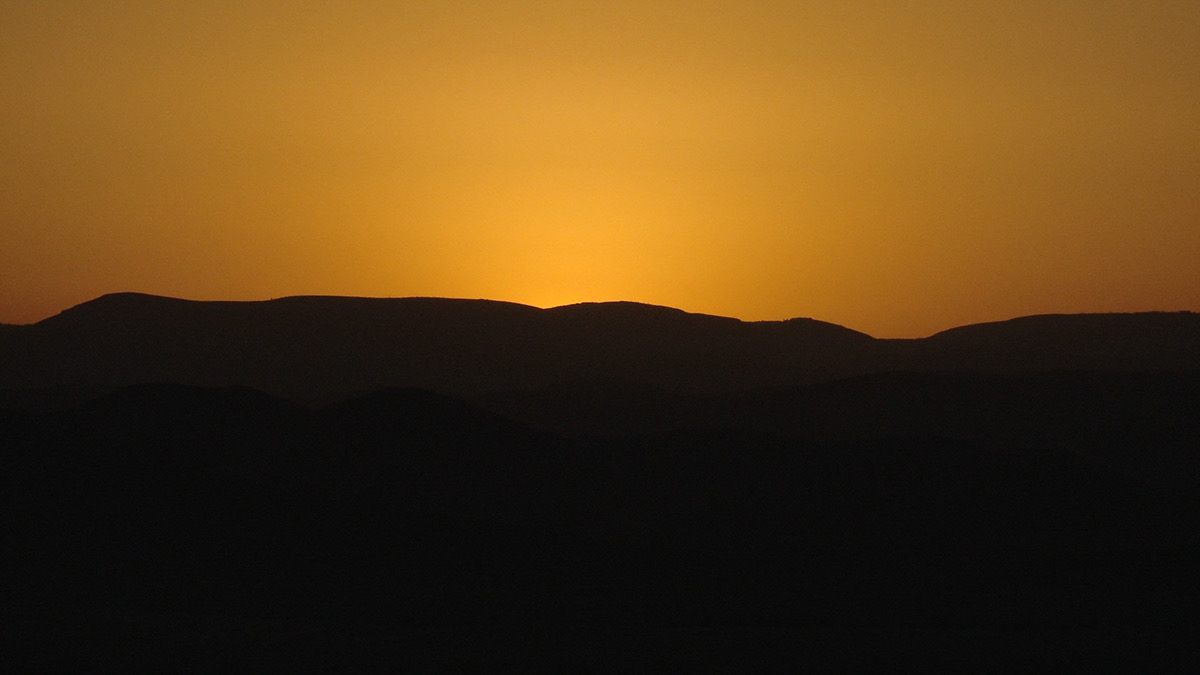 Sunset in the Judean Desert